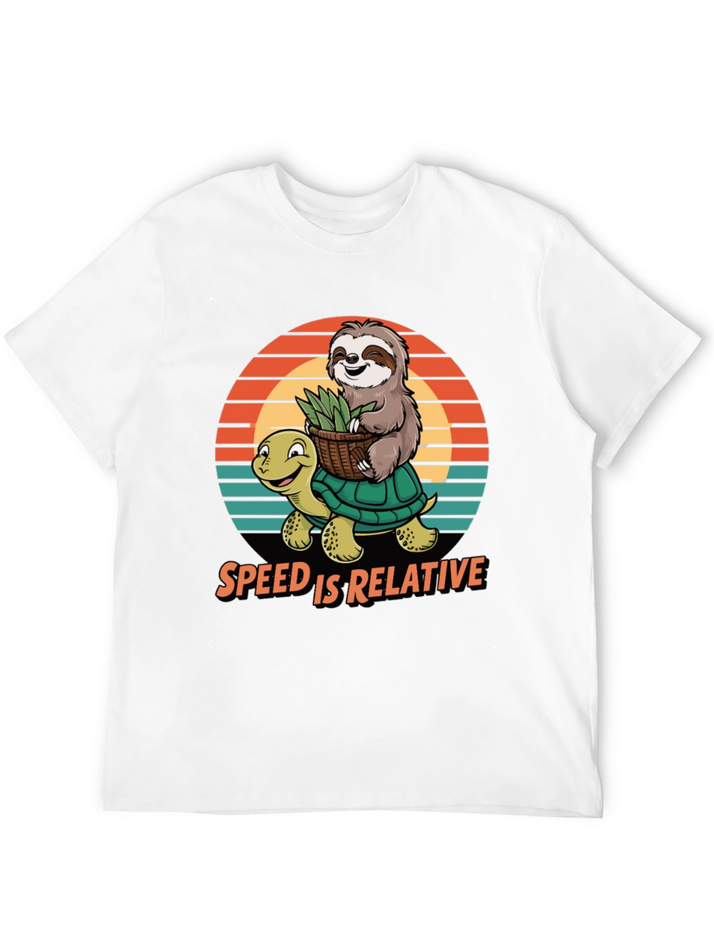 Speed is Relative Sloth & Turtle Graphic Tee
