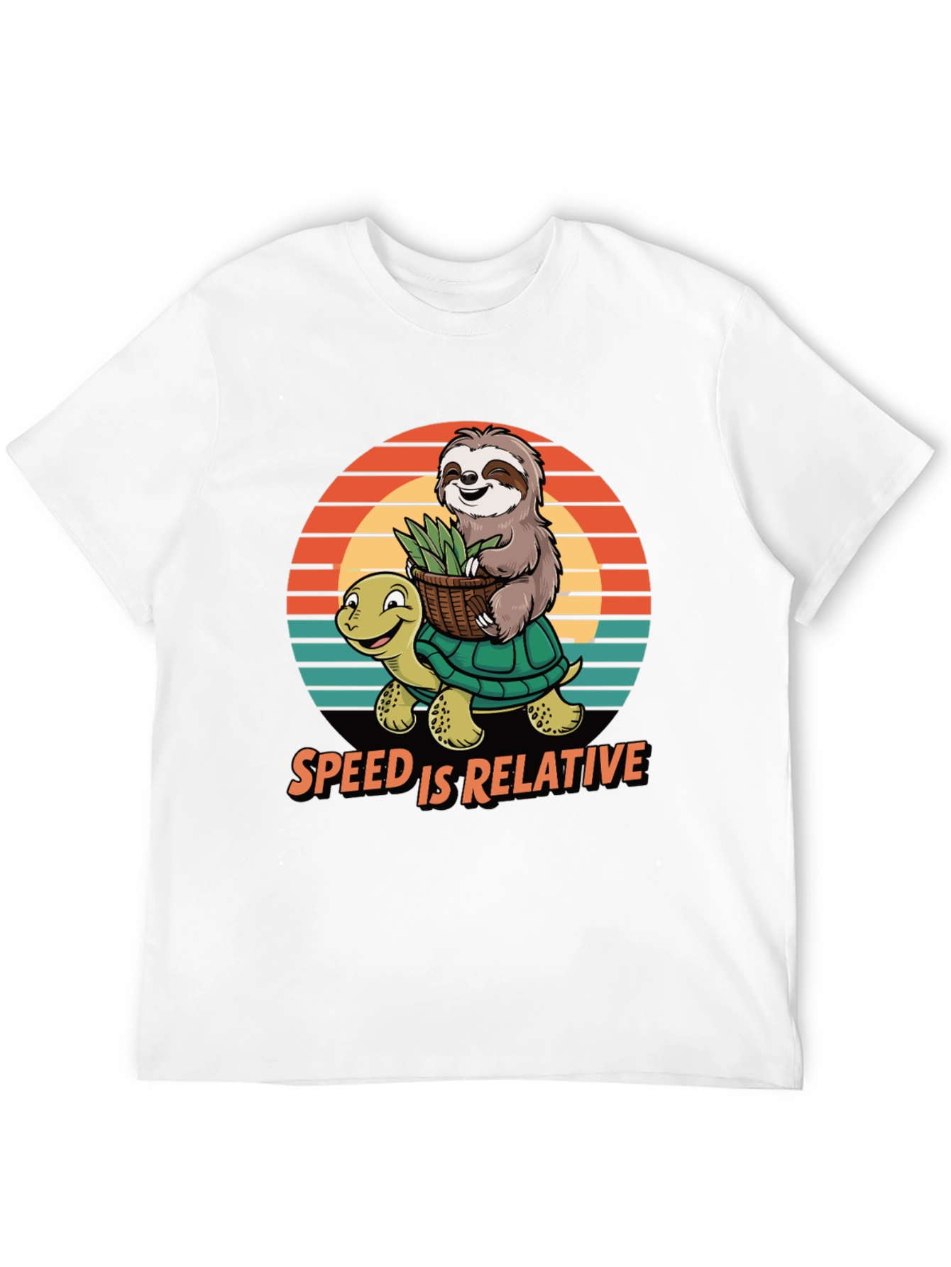 Speed is Relative Sloth & Turtle Graphic Tee