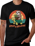 Speed is Relative Sloth & Turtle Graphic Tee