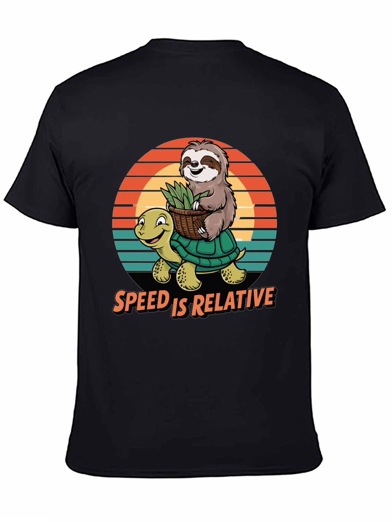 Speed is Relative Sloth & Turtle Graphic Tee