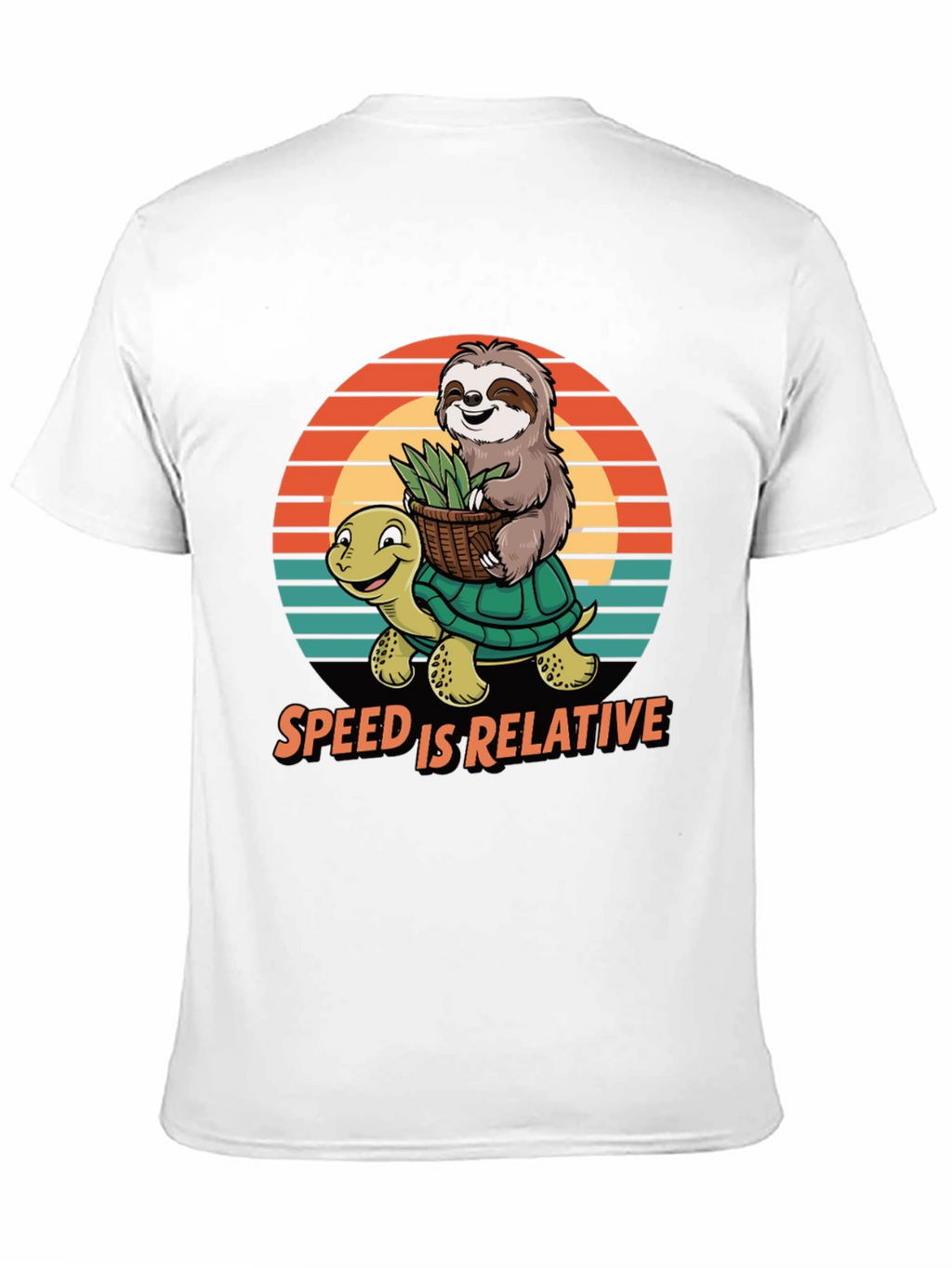 Speed is Relative Sloth & Turtle Graphic Tee