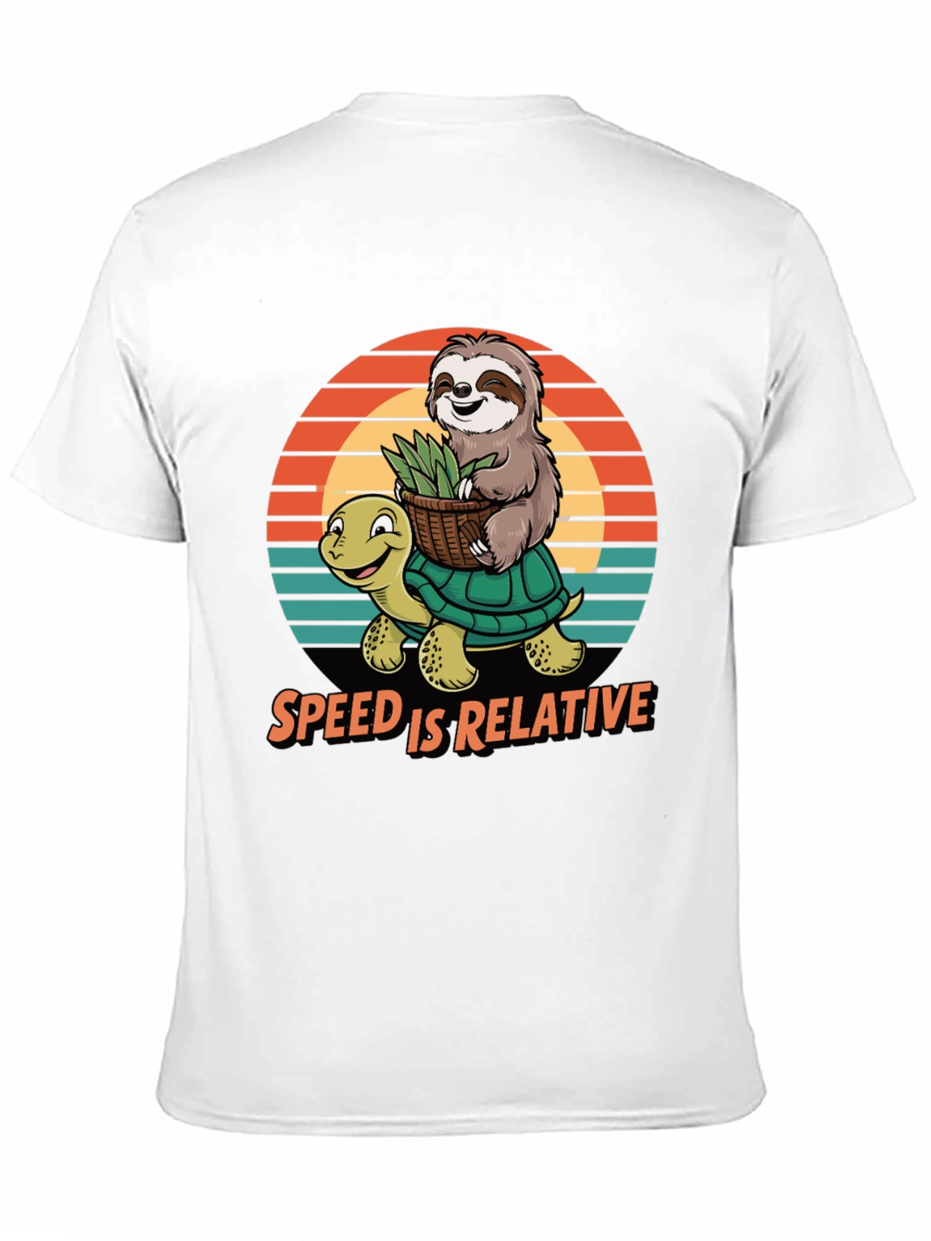 Speed is Relative Sloth & Turtle Graphic Tee