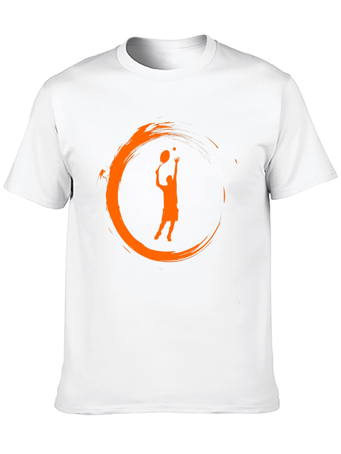 Tennis Serve Graphic Black T-Shirt