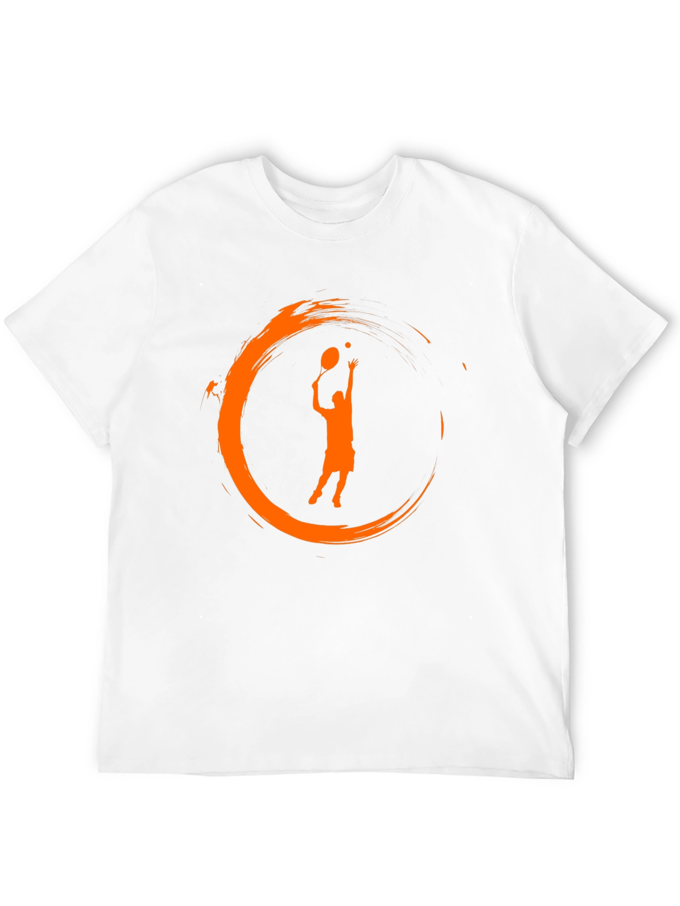 Tennis Serve Graphic Black T-Shirt