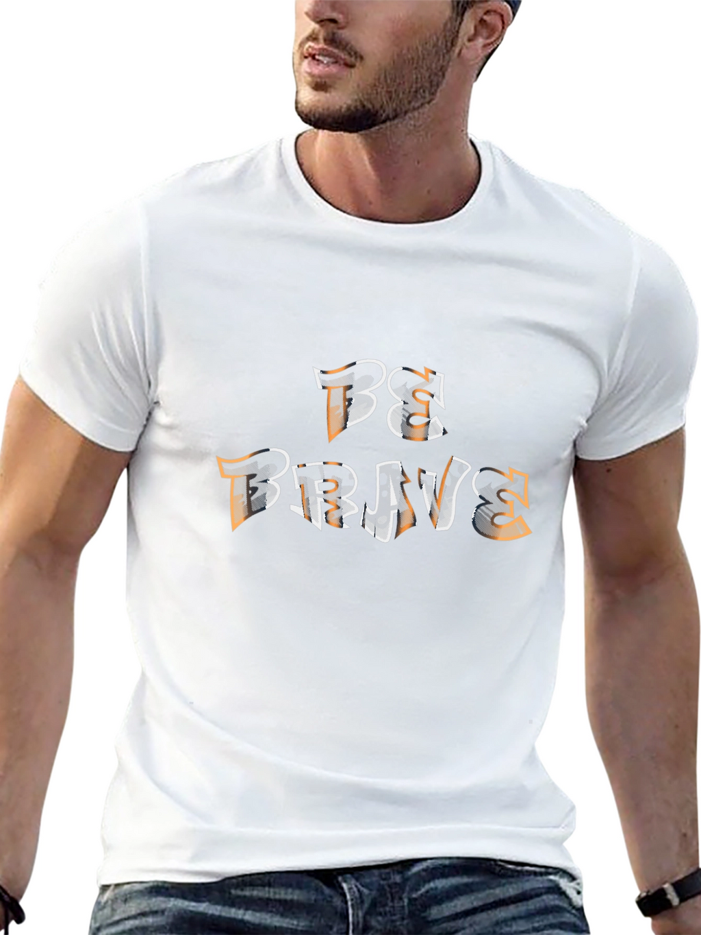Be Brave Graphic Tee - Motivational Shirt