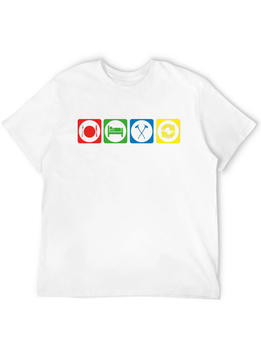 Eat Sleep Mine Repeat T-Shirt Funny Video Gamer Tee