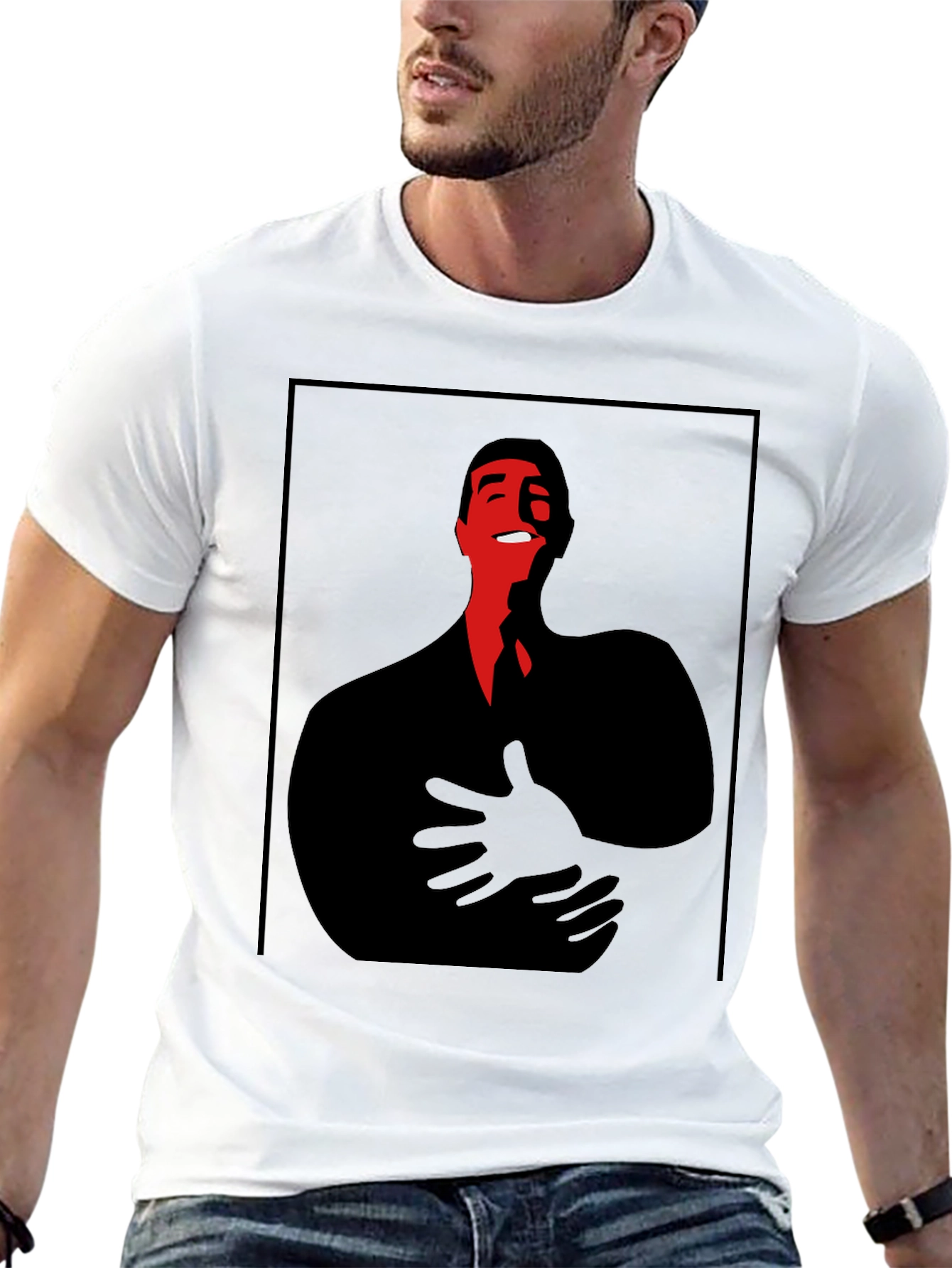 Abstract Man Graphic T-Shirt