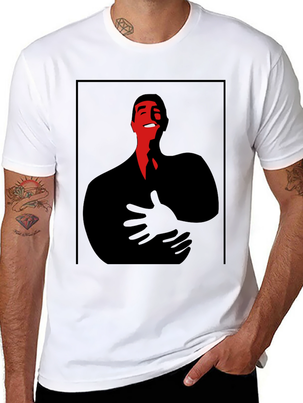 Abstract Man Graphic T-Shirt