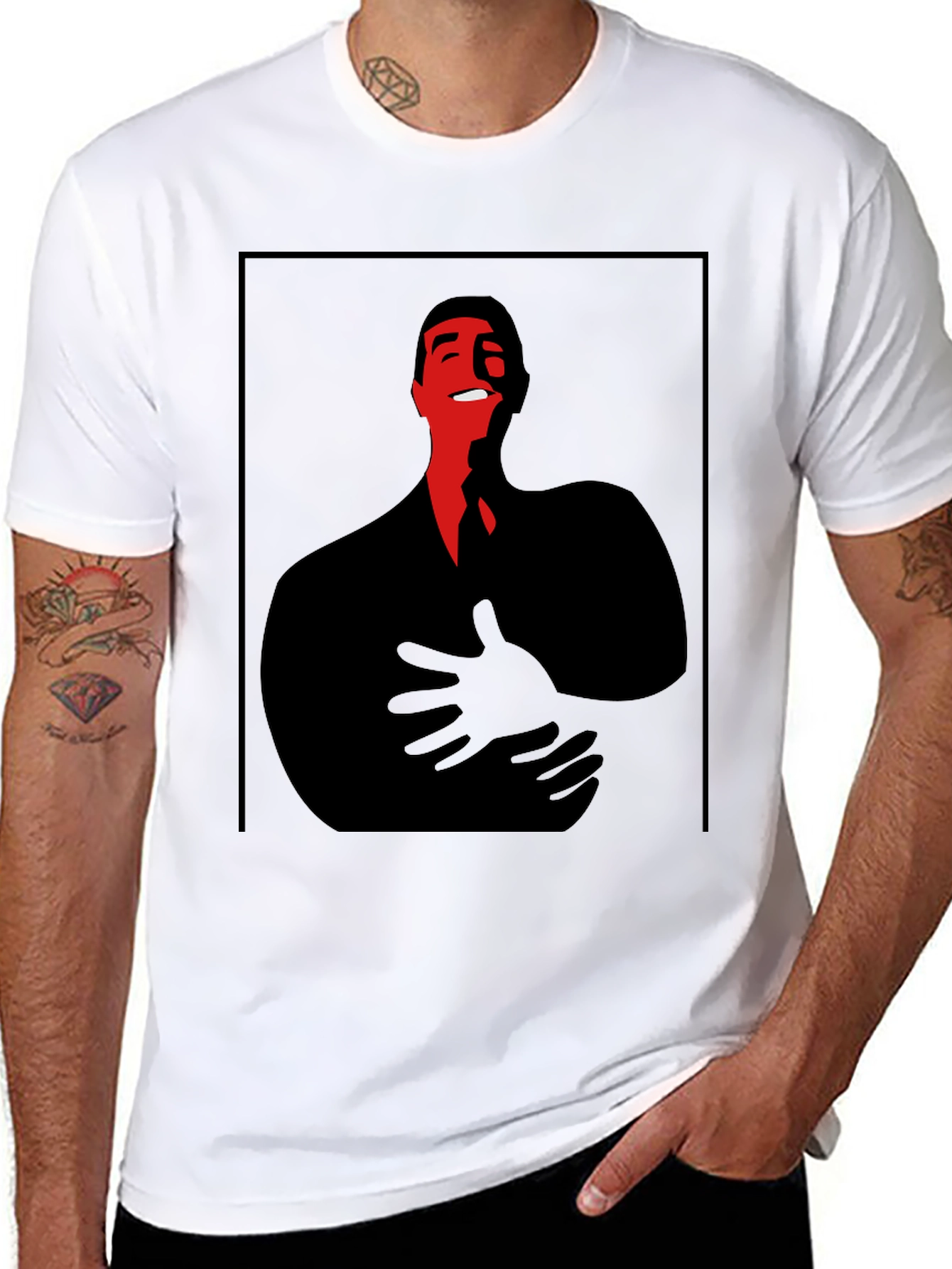 Abstract Man Graphic T-Shirt