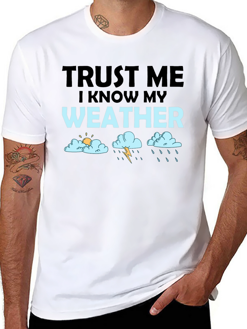 Trust Me Weather T-Shirt Funny Weather Forecast Tee