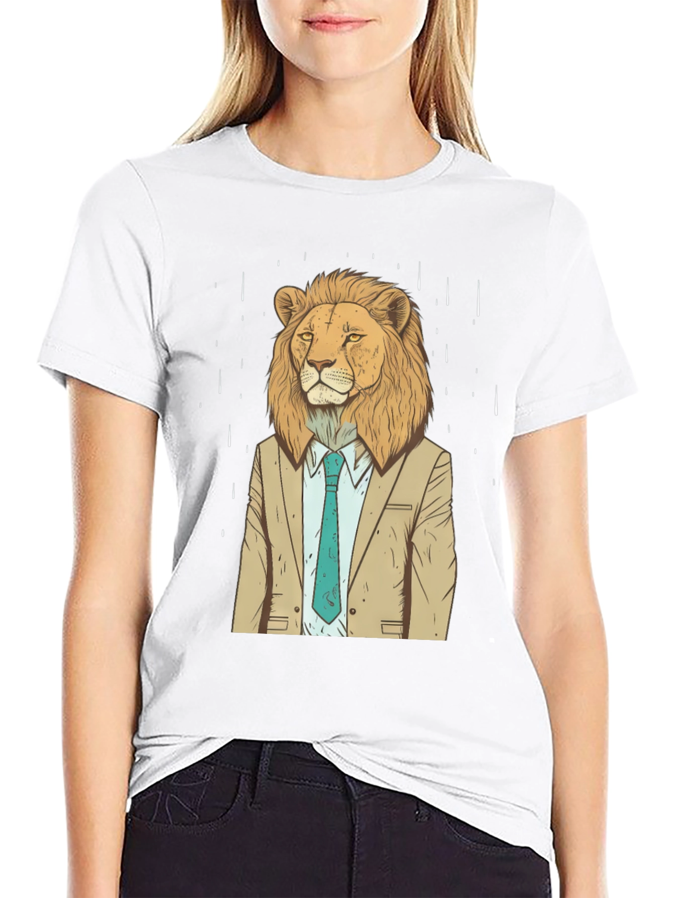 Lion Suit T-Shirt - Cool Animal Graphic Tee