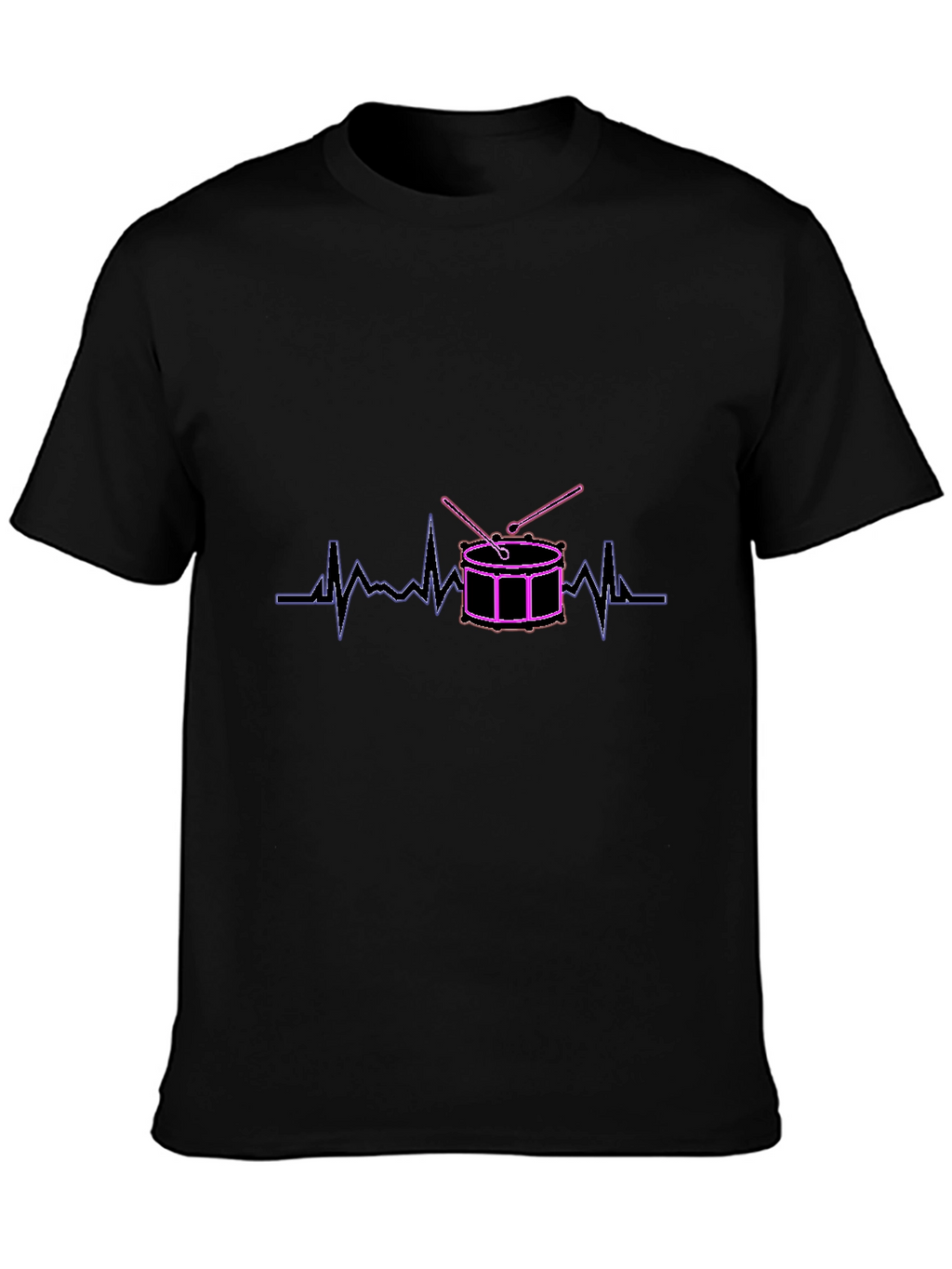 Drum Heartbeat Black T-Shirt