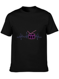 Drum Heartbeat Black T-Shirt