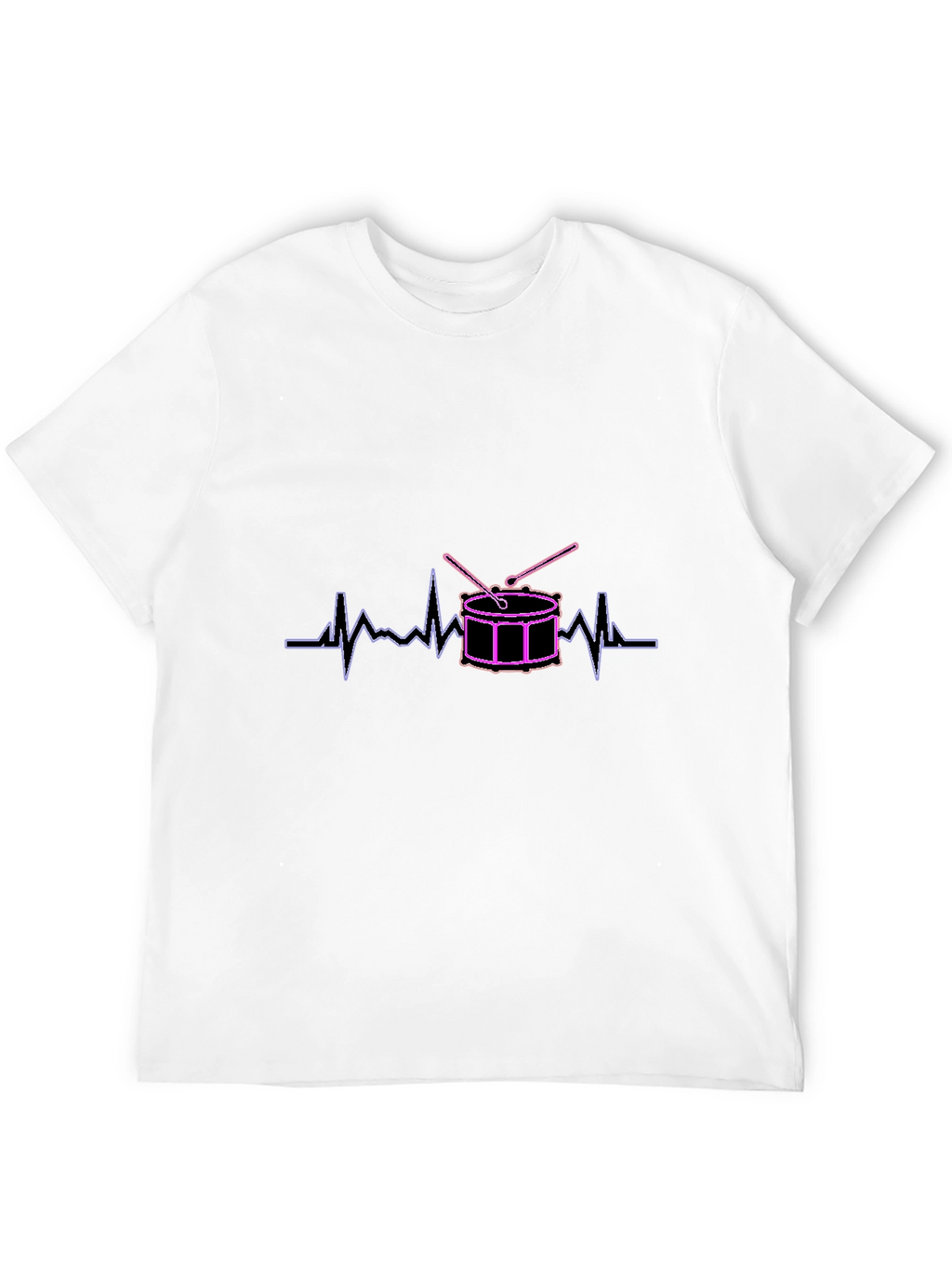 Drum Heartbeat Black T-Shirt