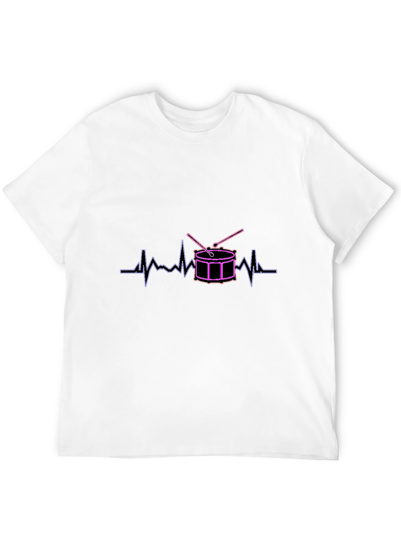 Drum Heartbeat Black T-Shirt