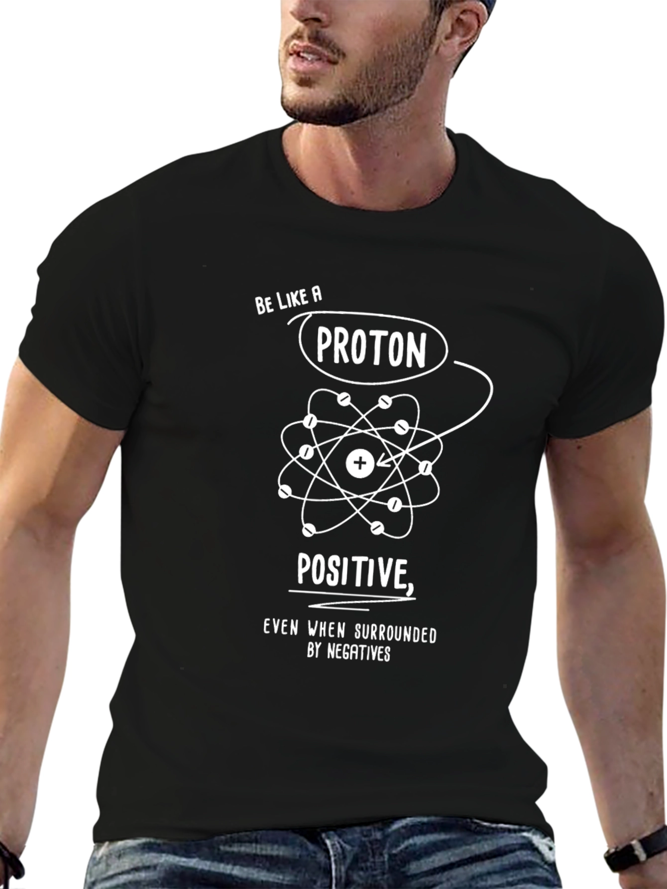 Be Like a Proton Black T-Shirt