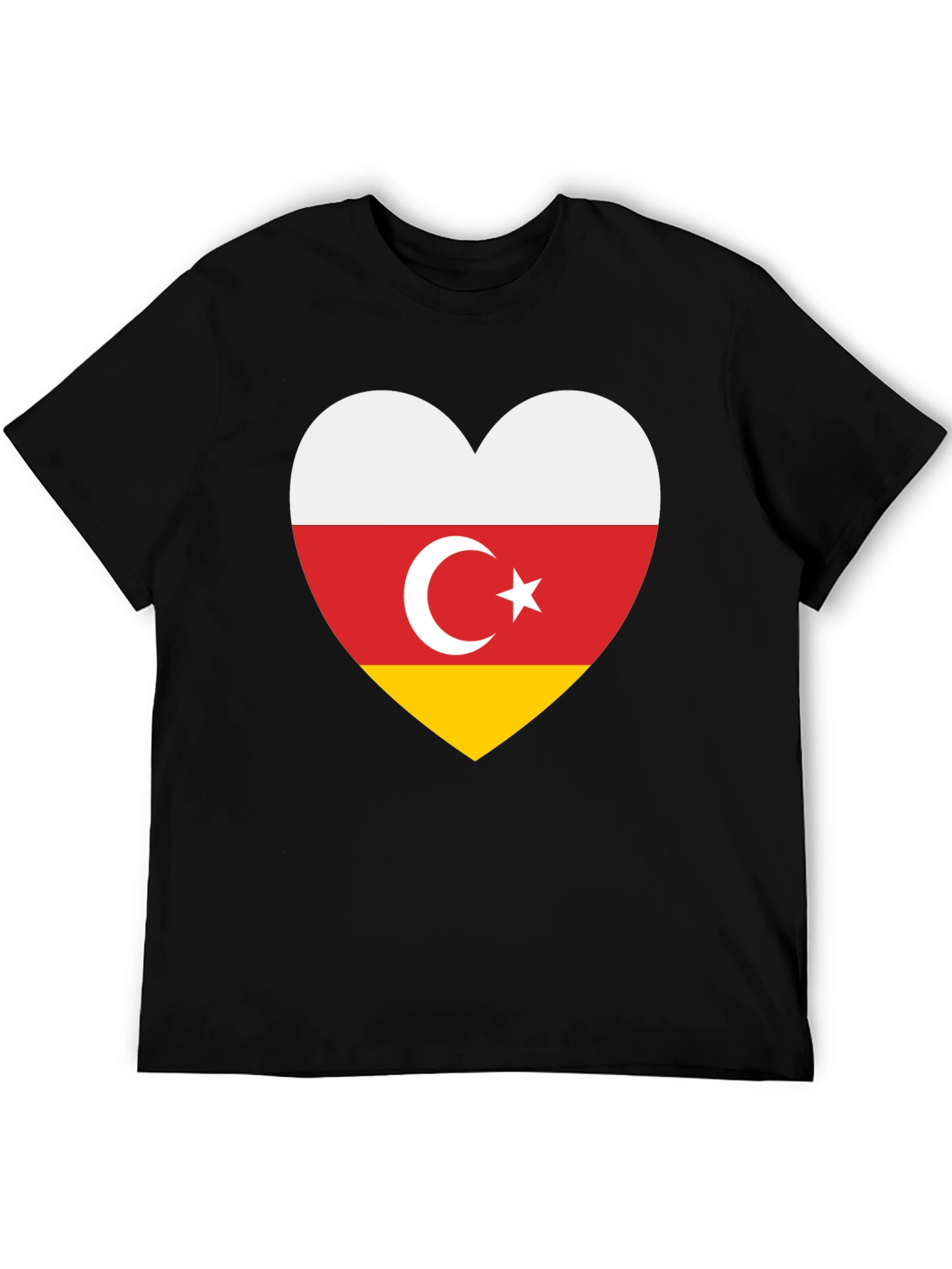 South Ossetia Flag Heart T-Shirt