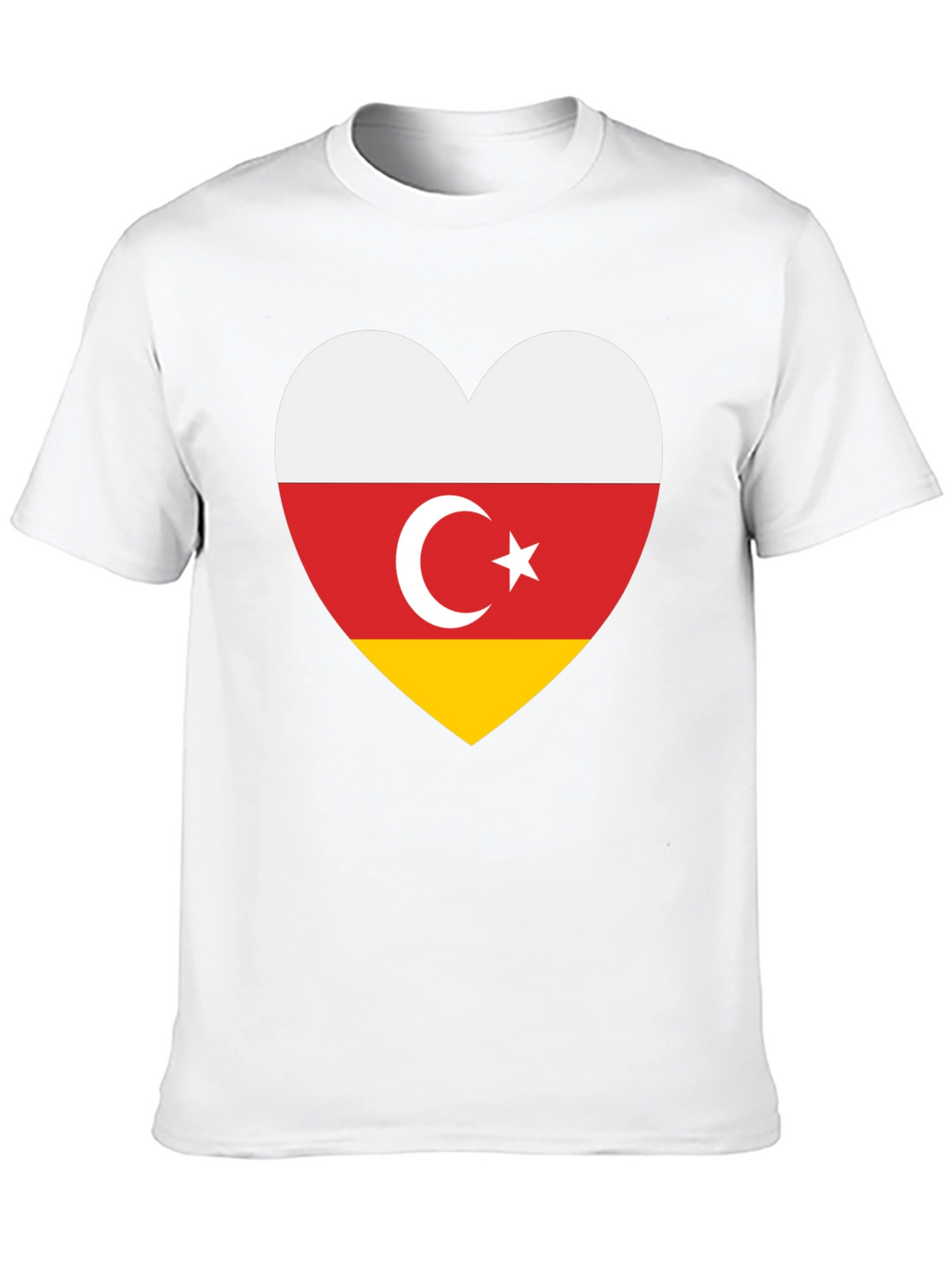 South Ossetia Flag Heart T-Shirt