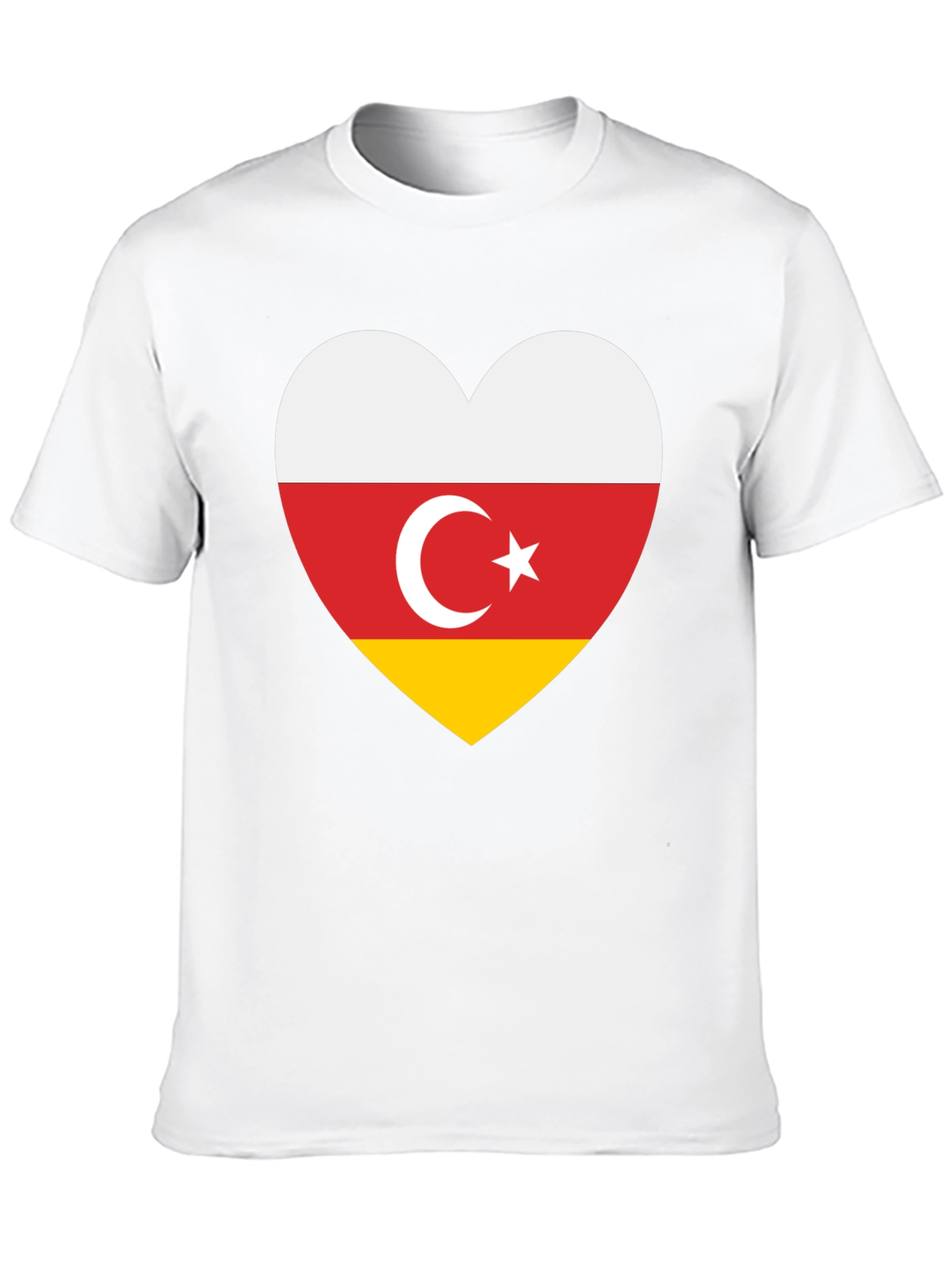 South Ossetia Flag Heart T-Shirt