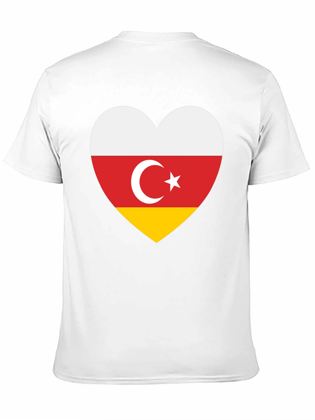 South Ossetia Flag Heart T-Shirt