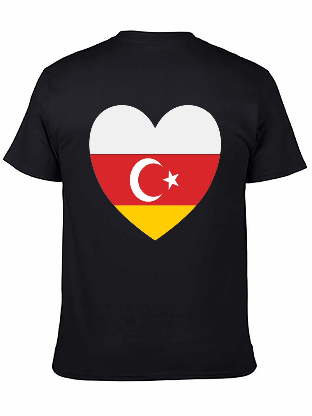 South Ossetia Flag Heart T-Shirt