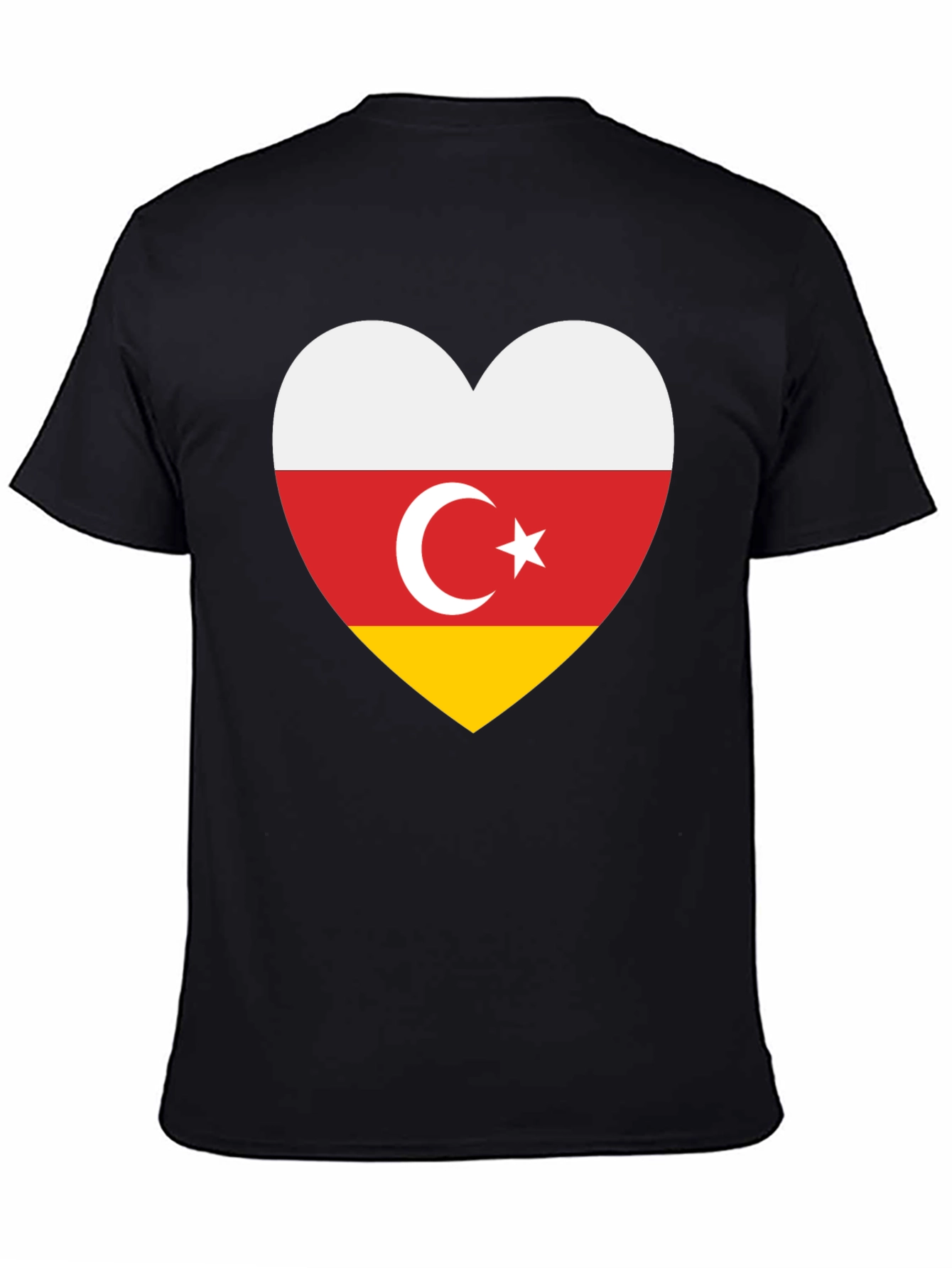 South Ossetia Flag Heart T-Shirt
