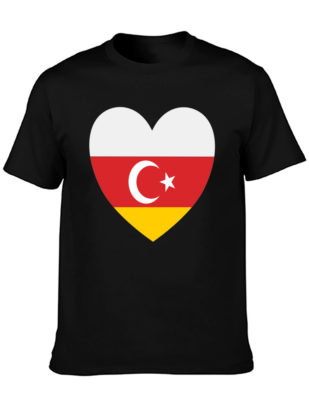 South Ossetia Flag Heart T-Shirt