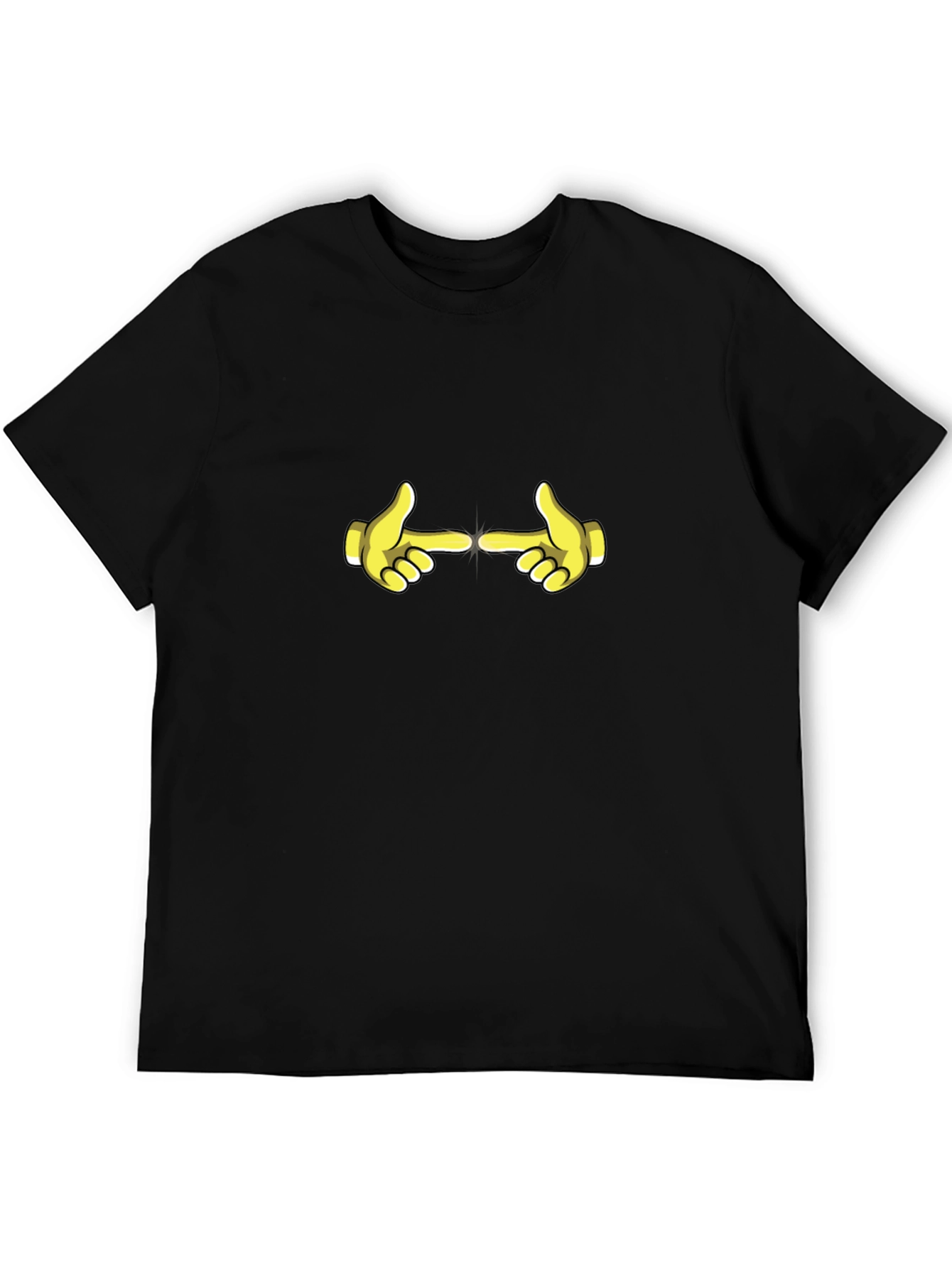 Funny Hand Gesture Black T-Shirt