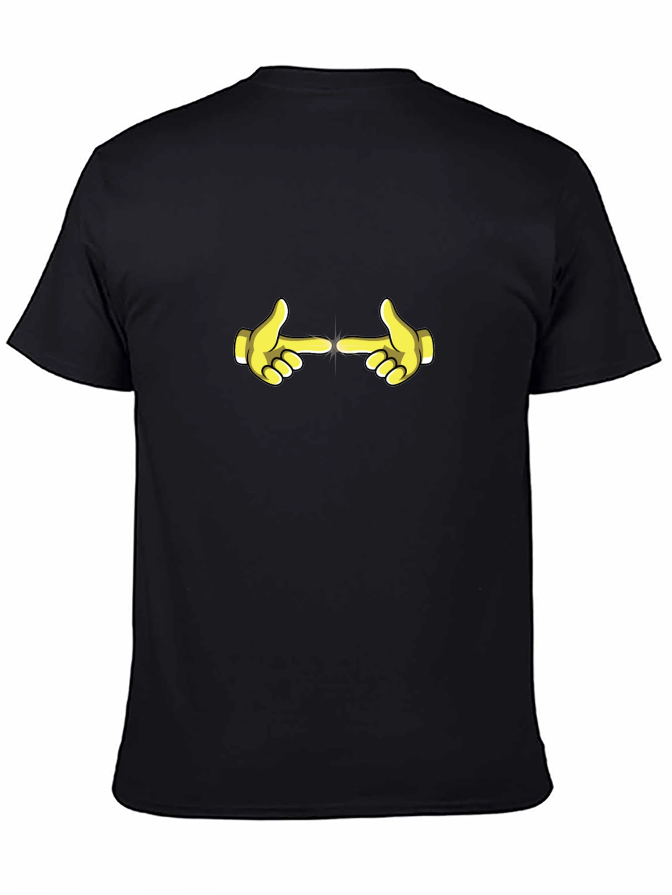 Funny Hand Gesture Black T-Shirt