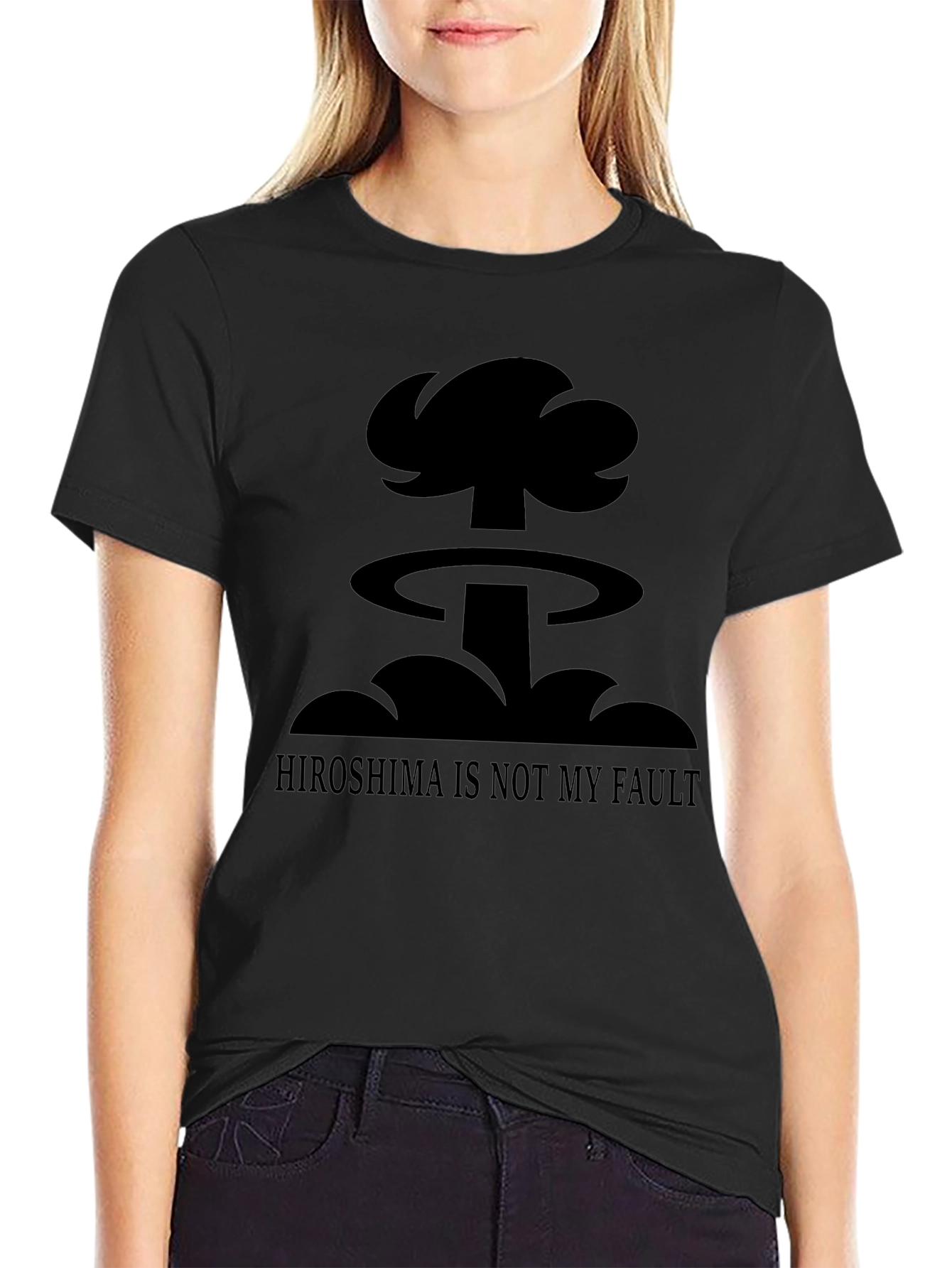 Humorous Hiroshima is Not My Fault Graphic T-Shirt