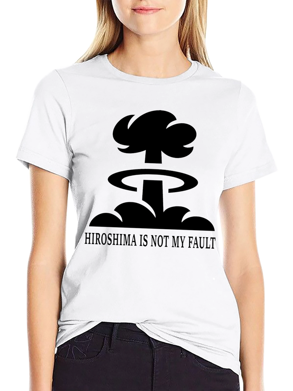 Humorous Hiroshima is Not My Fault Graphic T-Shirt