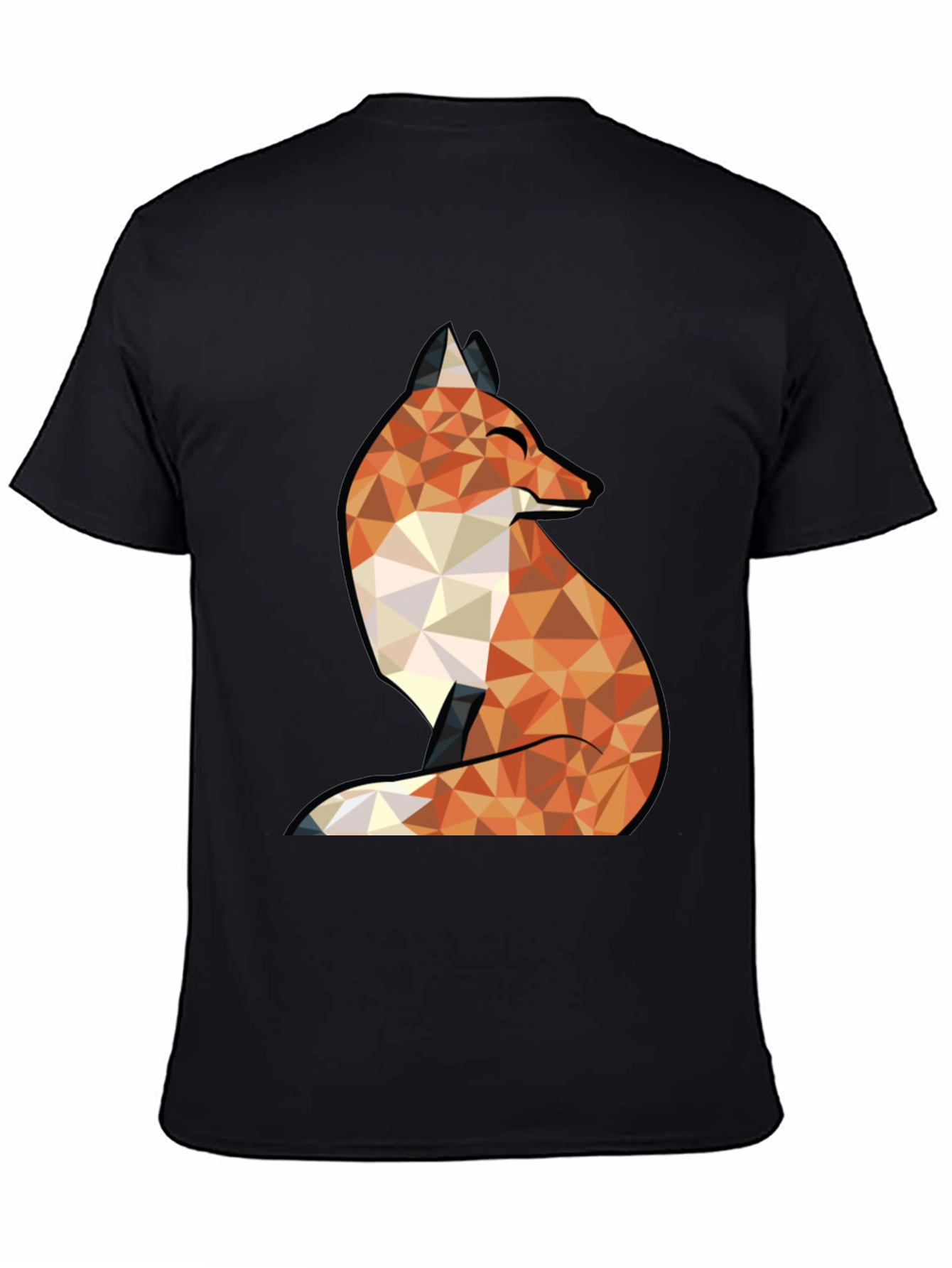 Geometric Fox Graphic Tee - Stylish & Unique Design