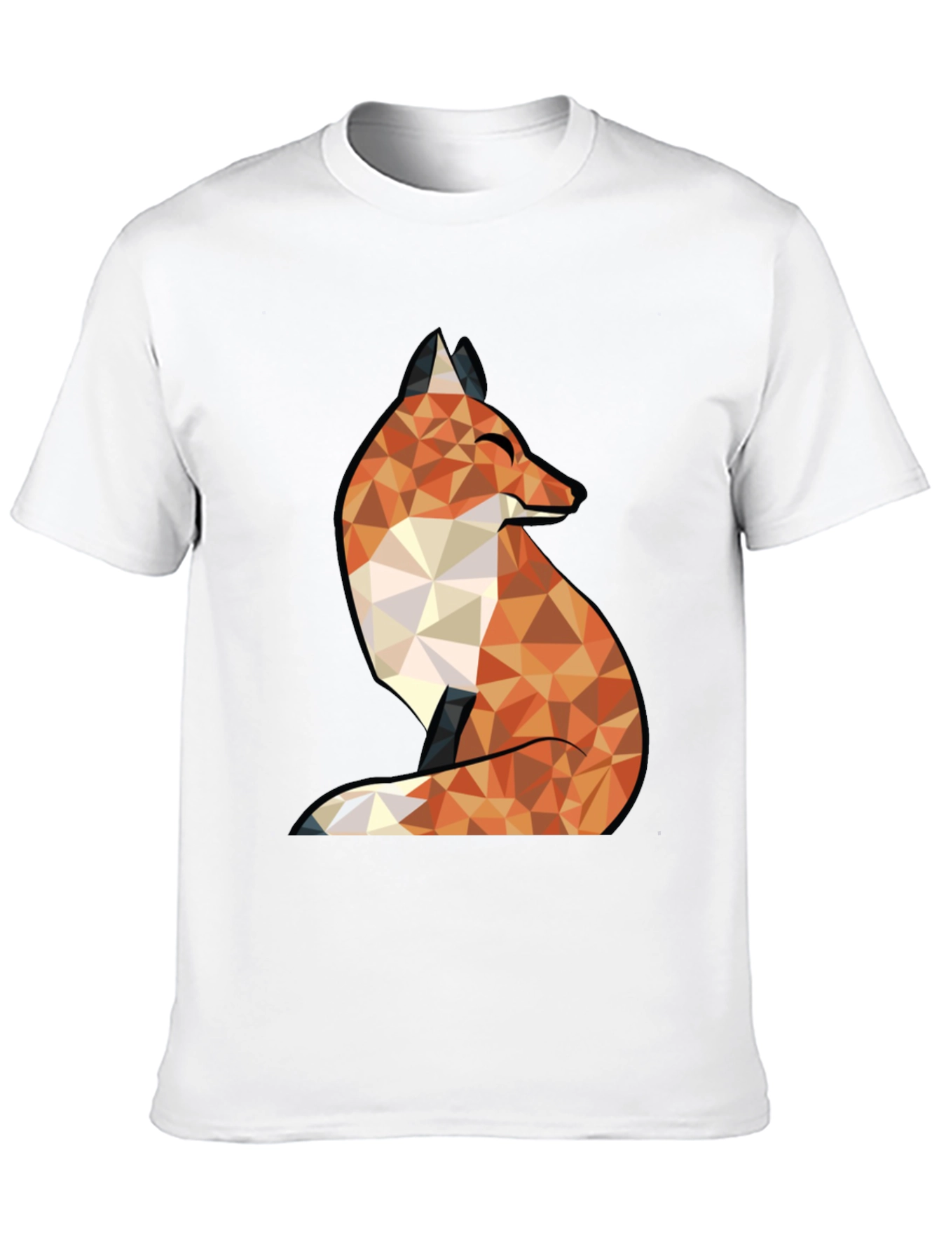 Geometric Fox Graphic Tee - Stylish & Unique Design