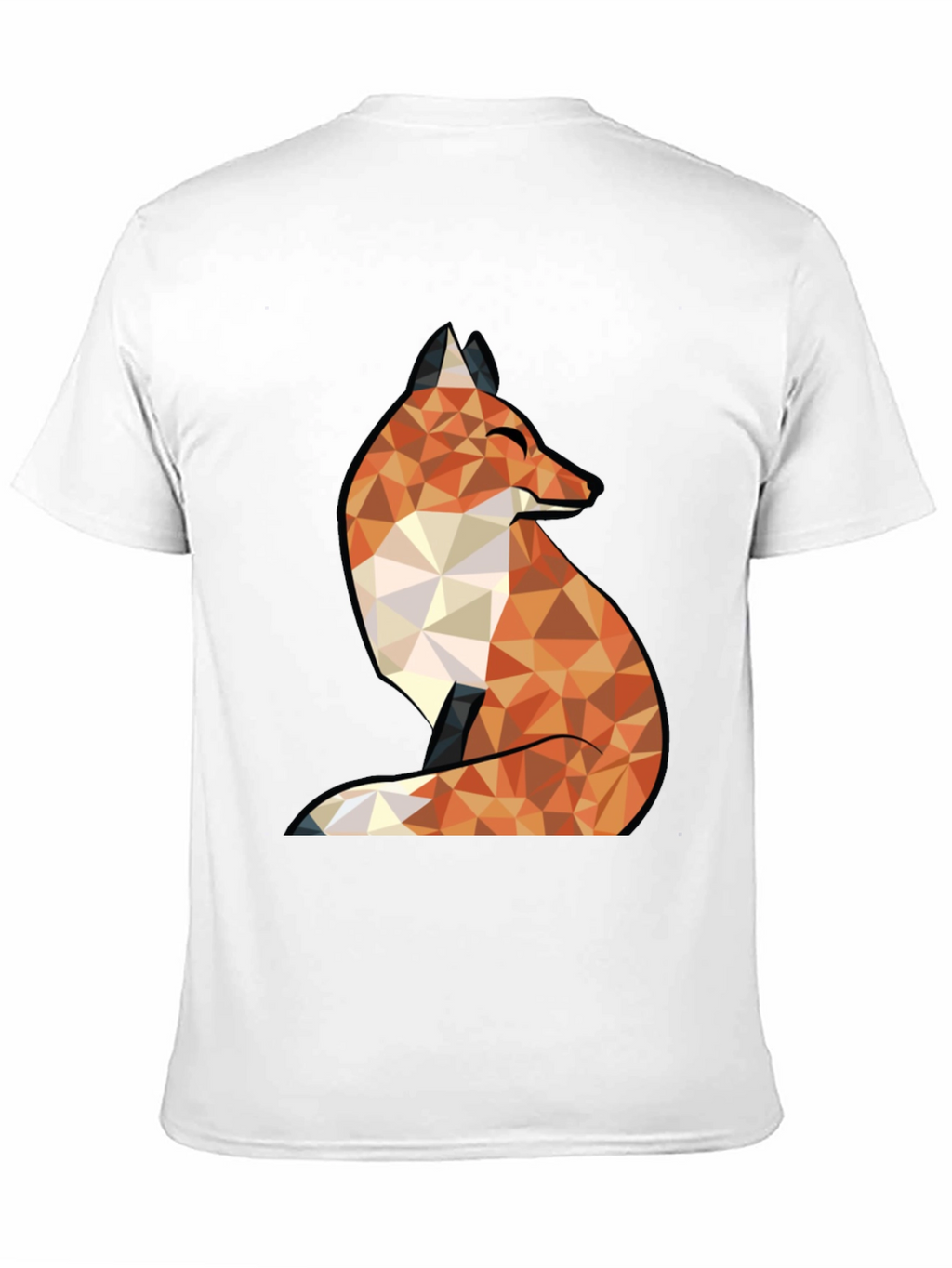 Geometric Fox Graphic Tee - Stylish & Unique Design