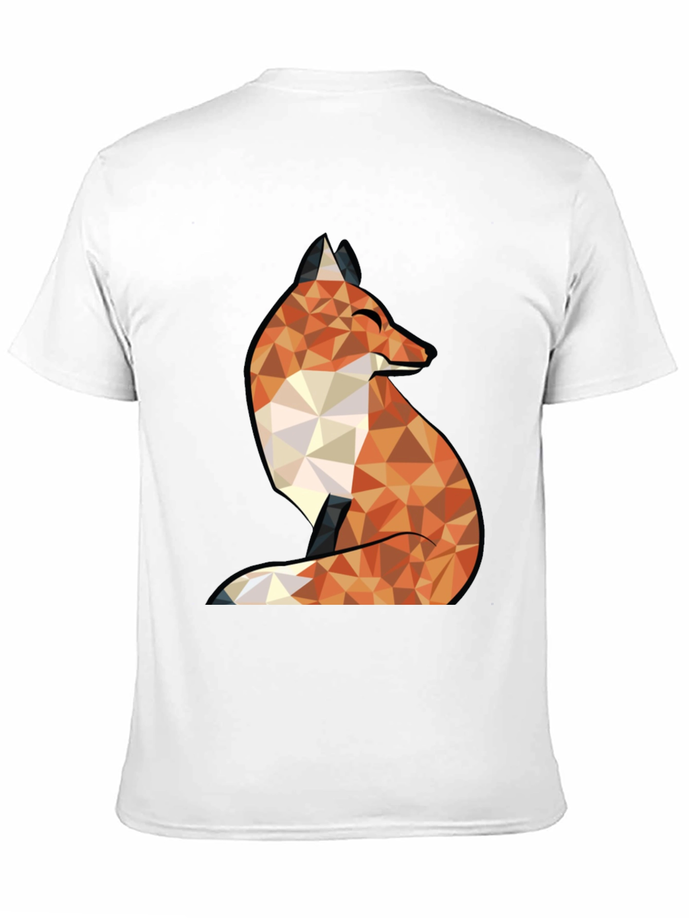 Geometric Fox Graphic Tee - Stylish & Unique Design