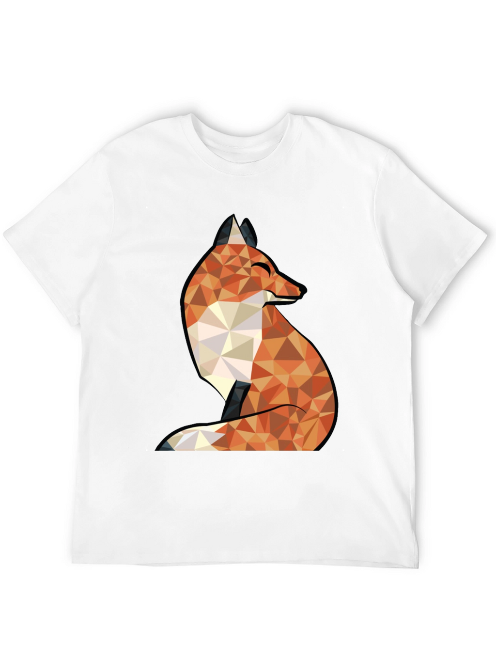 Geometric Fox Graphic Tee - Stylish & Unique Design