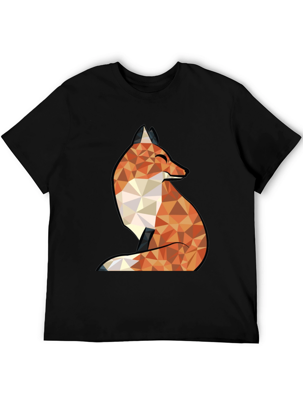 Geometric Fox Graphic Tee - Stylish & Unique Design