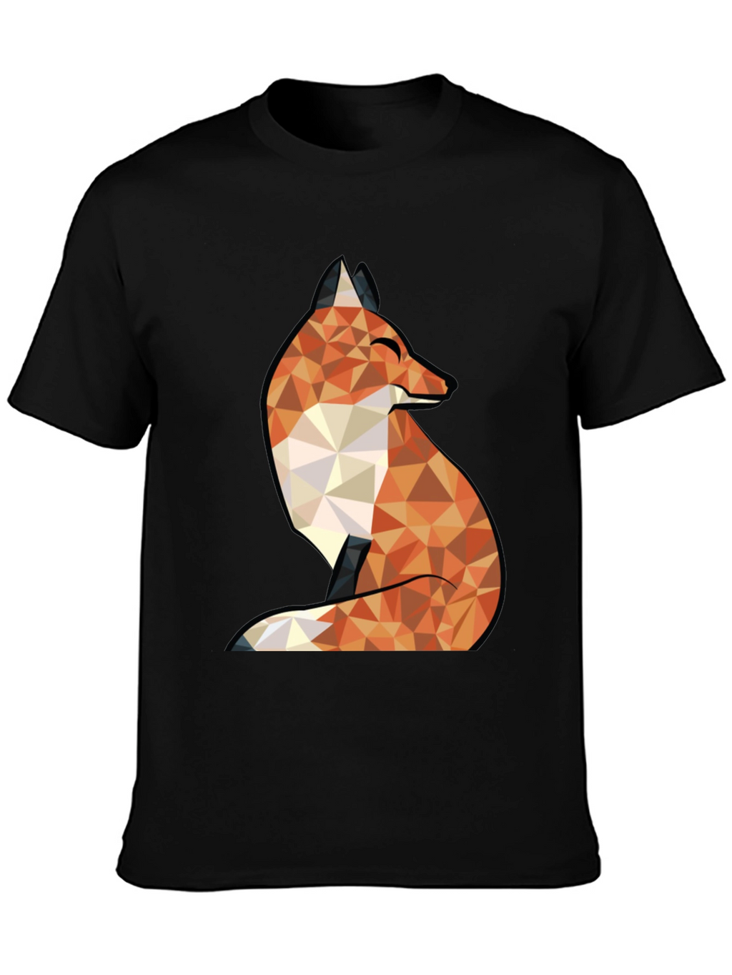 Geometric Fox Graphic Tee - Stylish & Unique Design