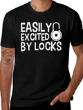 Easily Excited By Locks Graphic T-Shirt