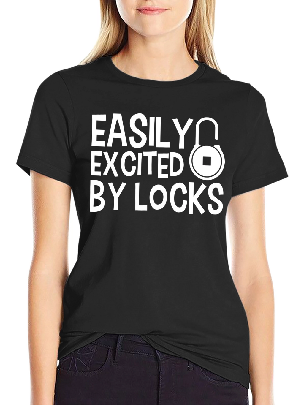 Easily Excited By Locks Graphic T-Shirt