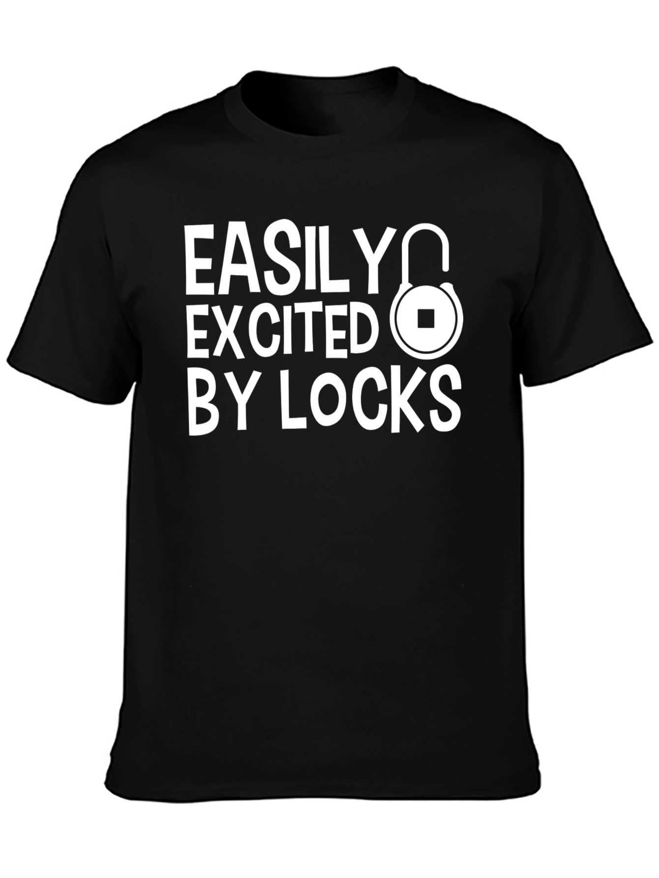 Easily Excited By Locks Graphic T-Shirt