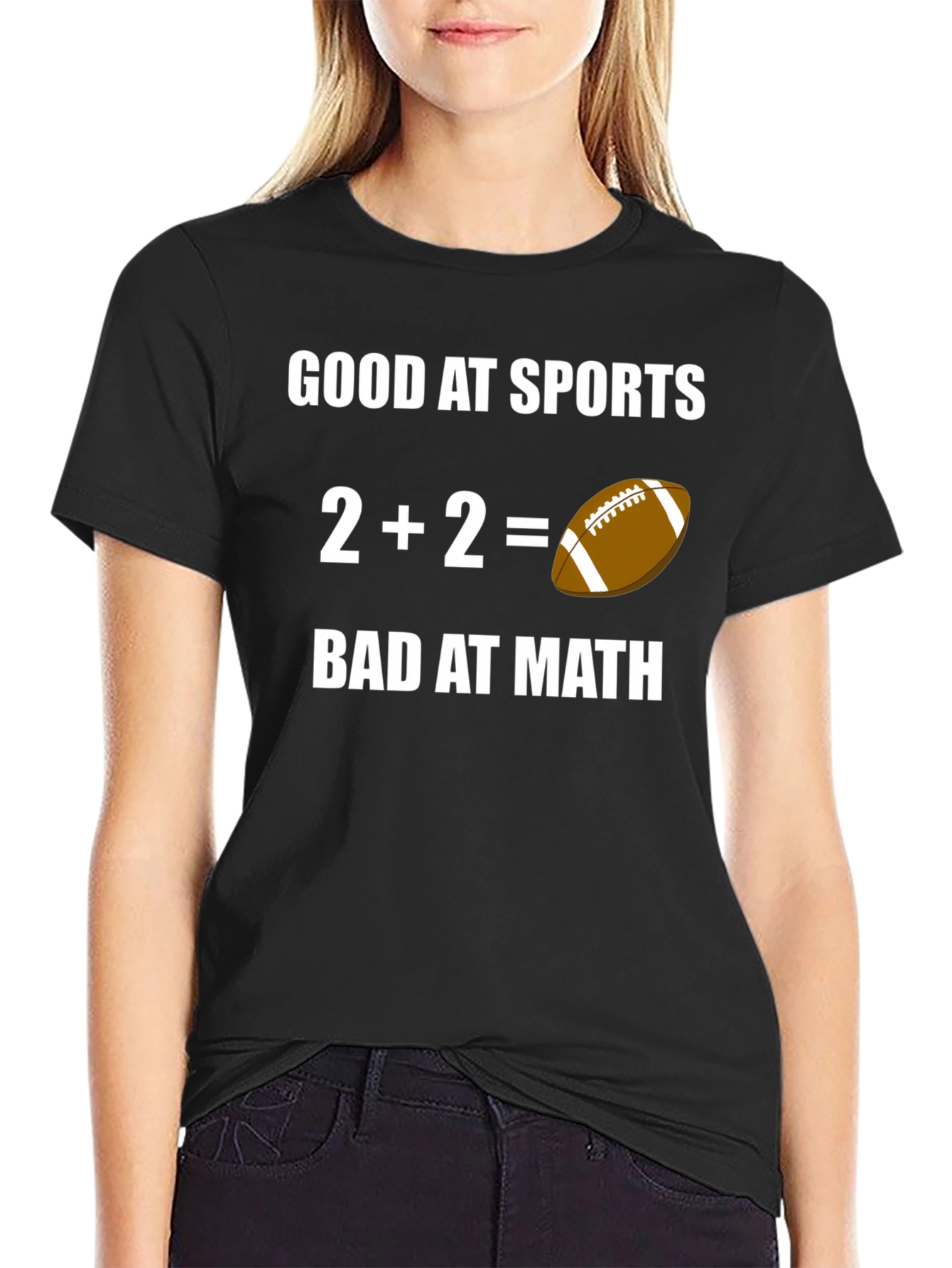 Funny Sports Fan T-Shirt - Good at Sports Bad at Math