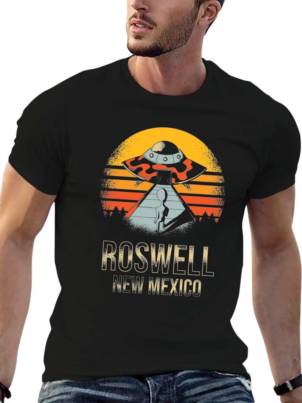 Roswell New Mexico Alien UFO Graphic Tee
