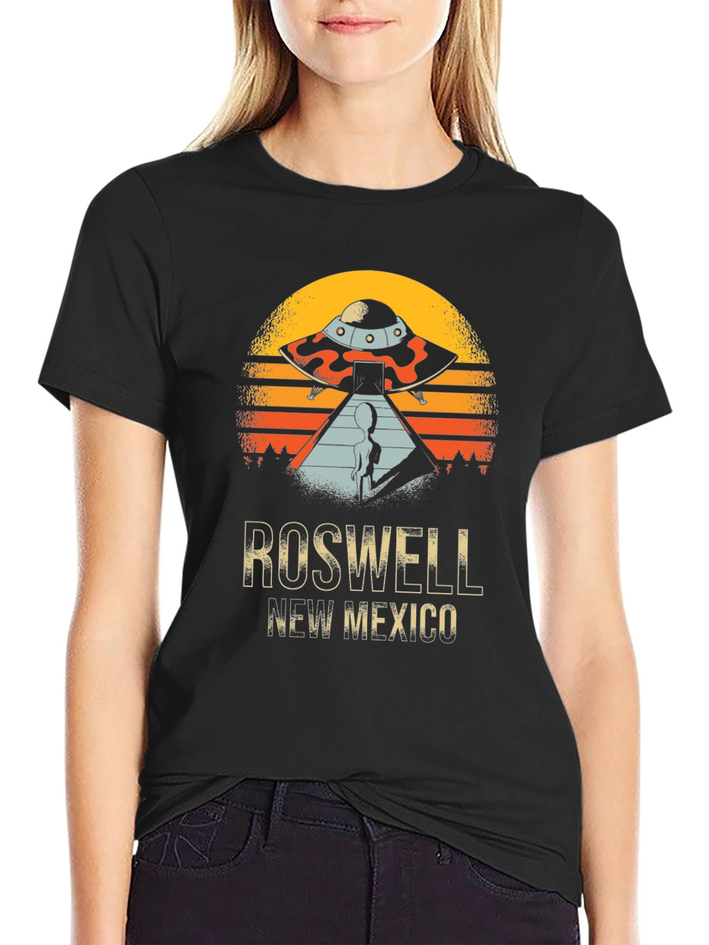 Roswell New Mexico Alien UFO Graphic Tee