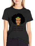 Black Root Legend T-Shirt: Afrocentric Design