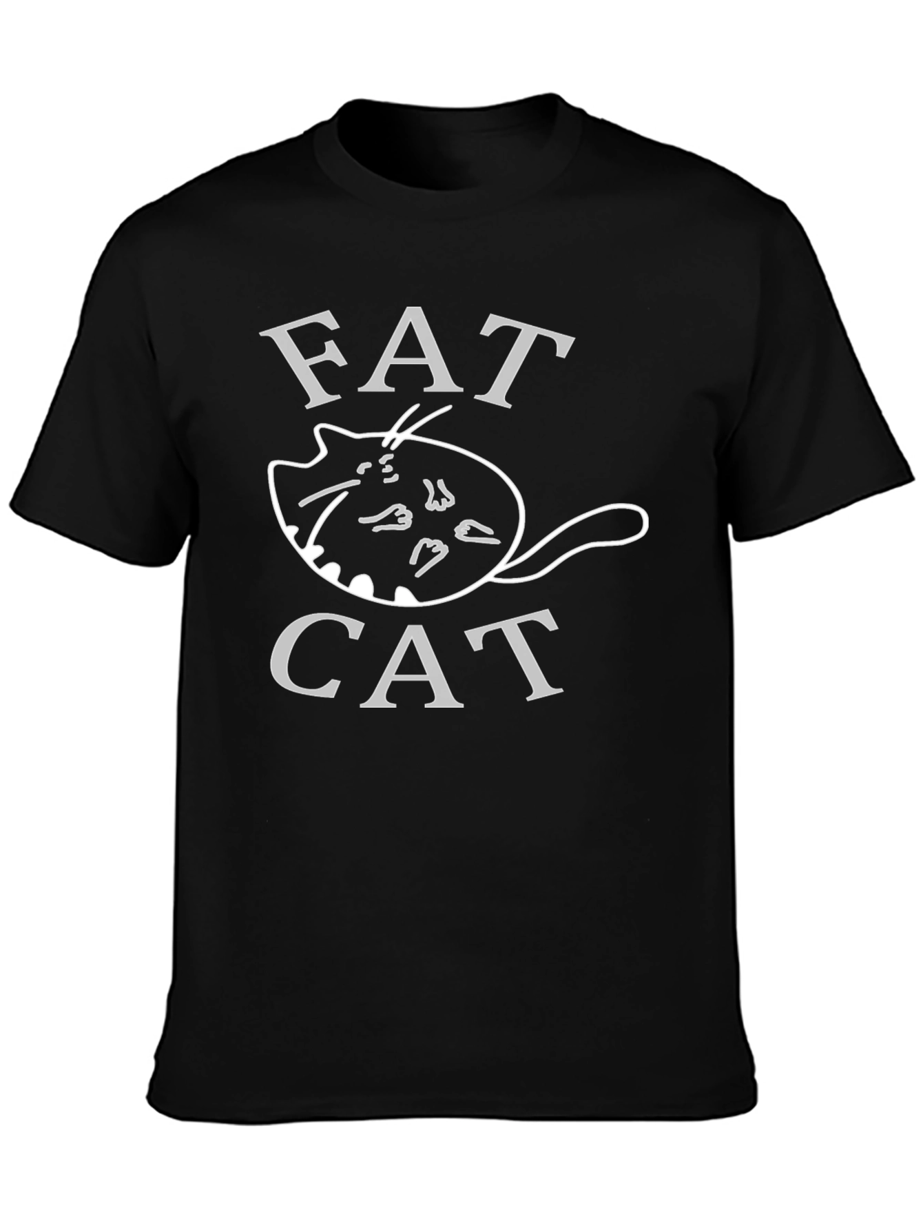 Fat Cat Graphic Tee - Unisex Crew Neck T-Shirt