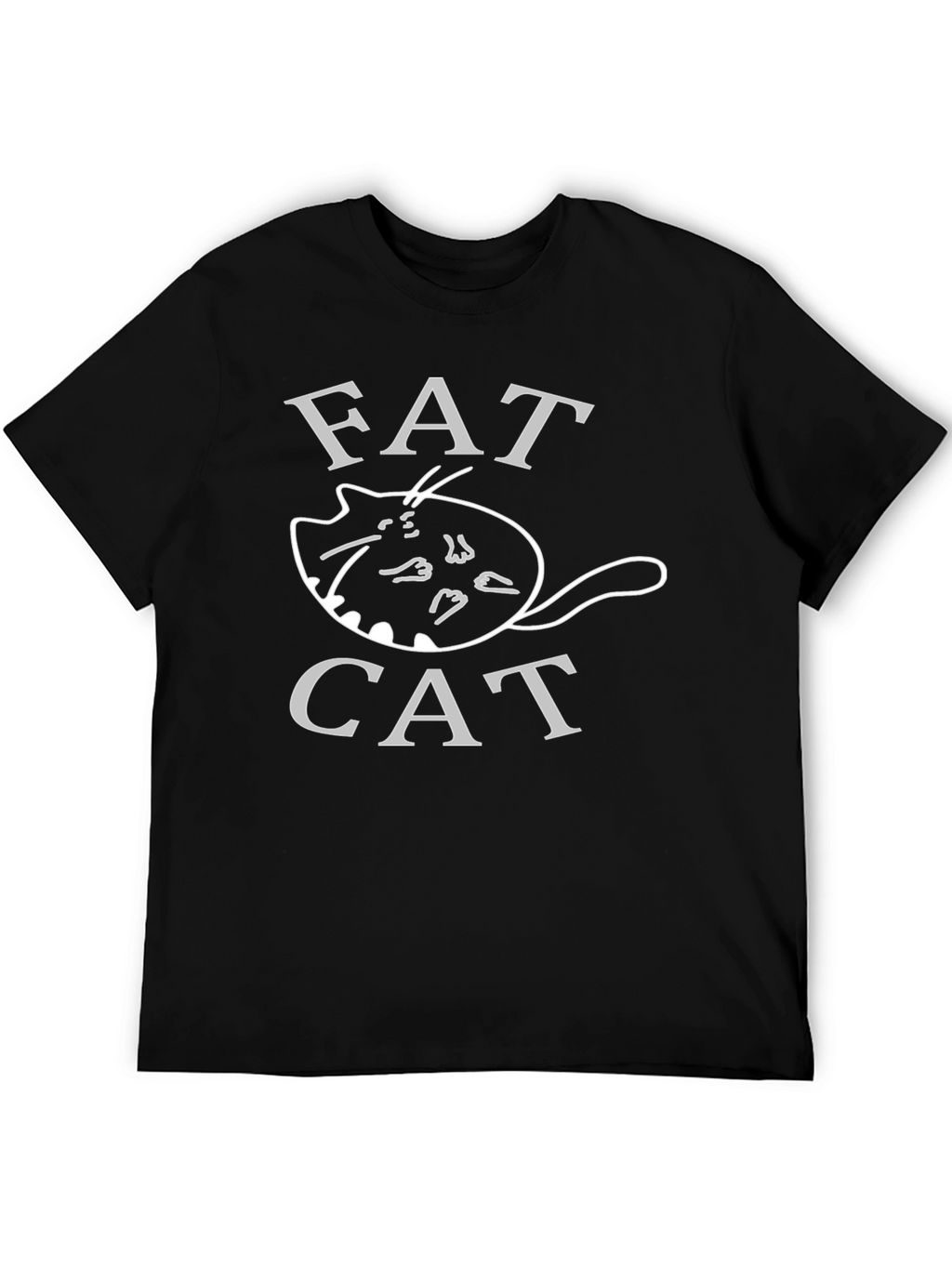 Fat Cat Graphic Tee - Unisex Crew Neck T-Shirt