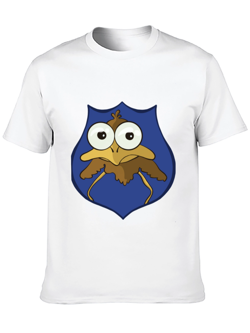 Funny Cartoon Bird T-Shirt - Googly Eyes Graphic Tee