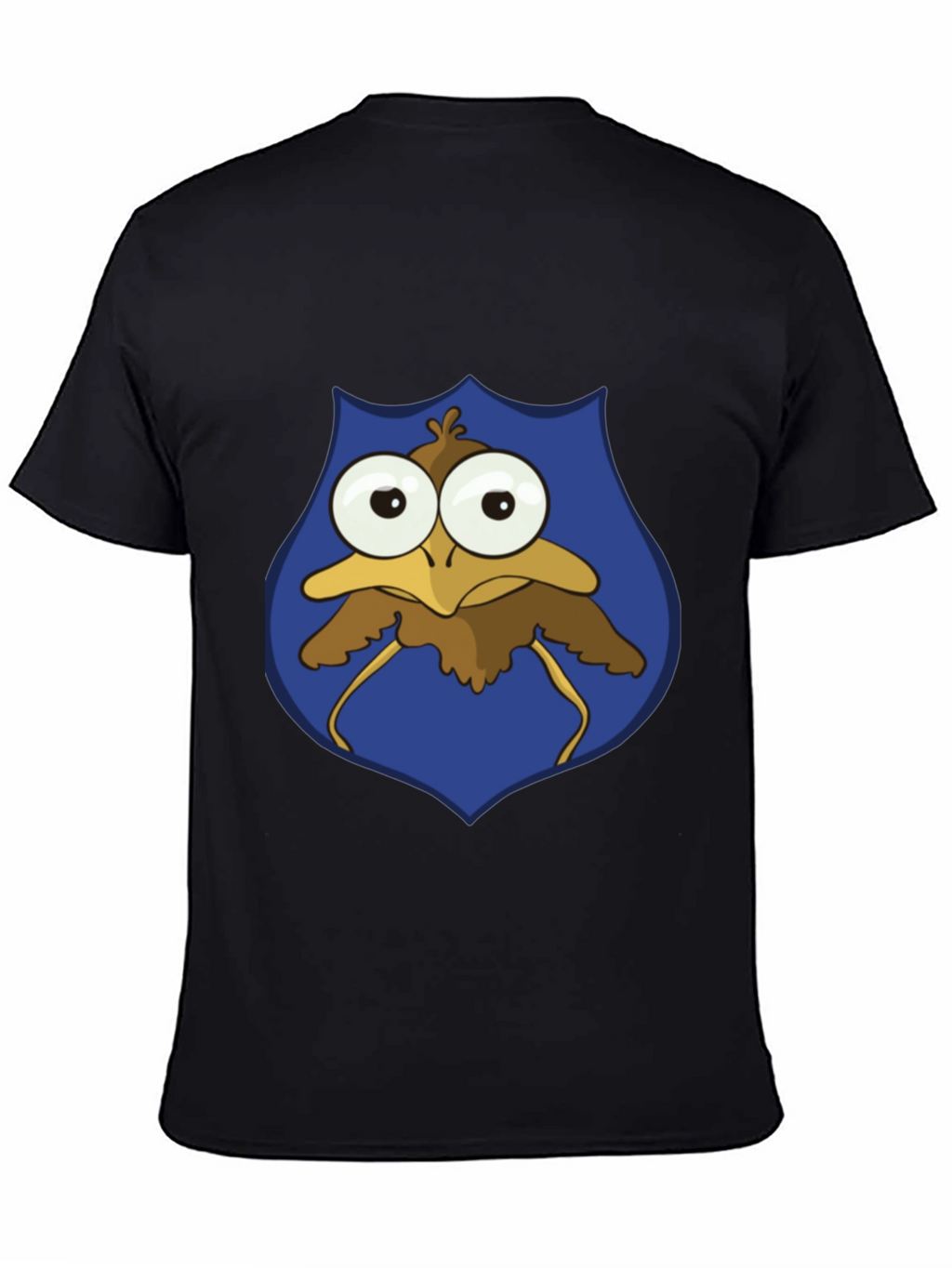 Funny Cartoon Bird T-Shirt - Googly Eyes Graphic Tee