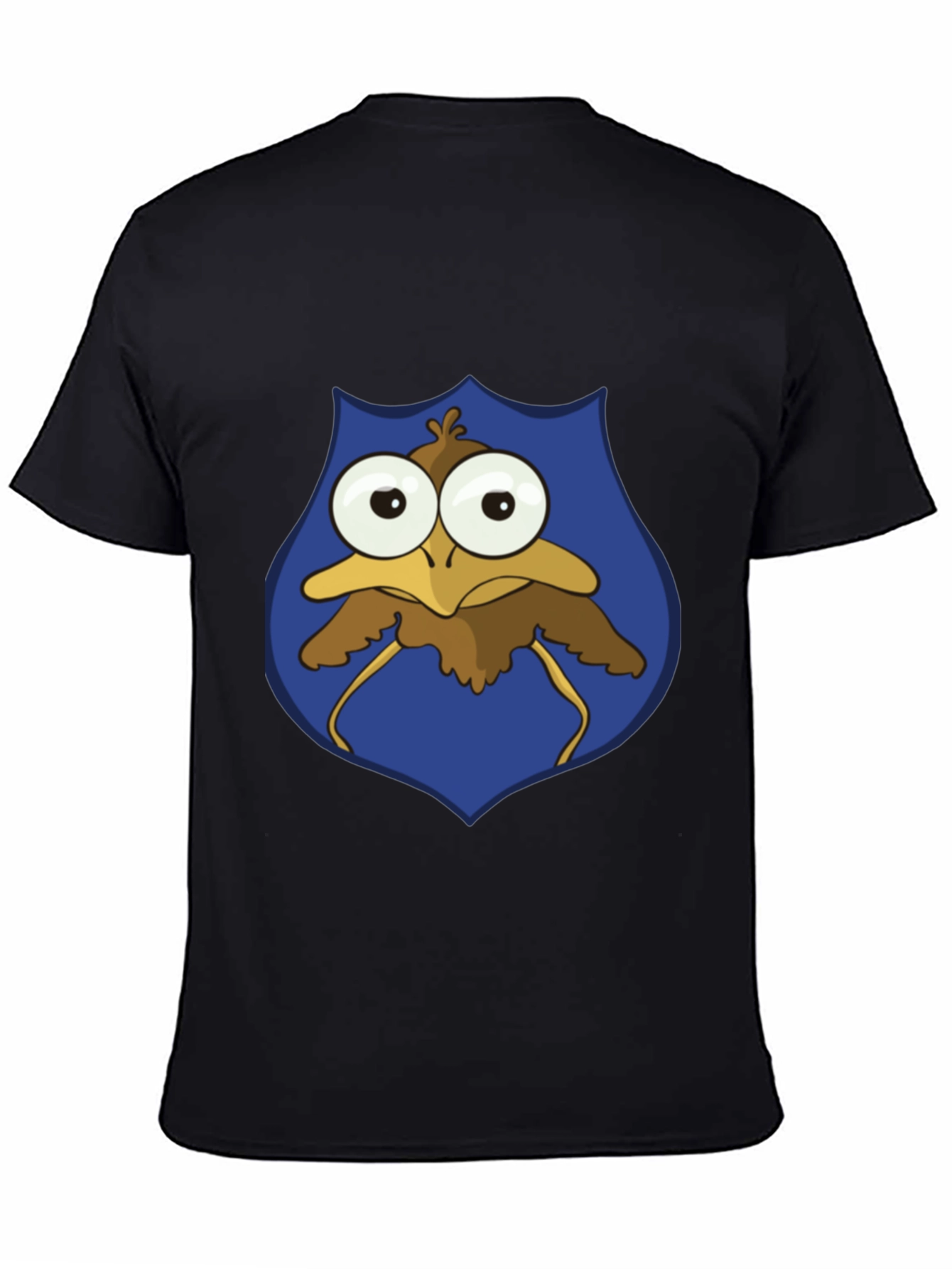 Funny Cartoon Bird T-Shirt - Googly Eyes Graphic Tee